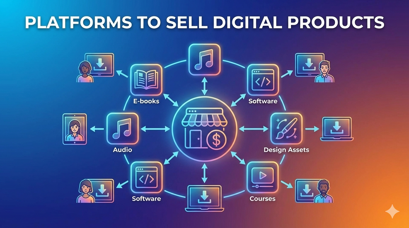 Platforms to sell digital products online