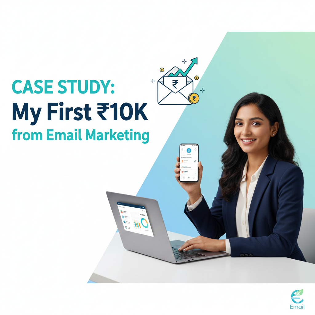 Case study of earning first ₹10K from email marketing in India
